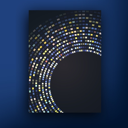 Vector colorful techno brochure  booklet cover design templates collectionのイラスト素材