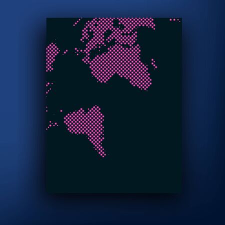 Vector earth map globe silhouette brochure  booklet cover design templates collectionのイラスト素材