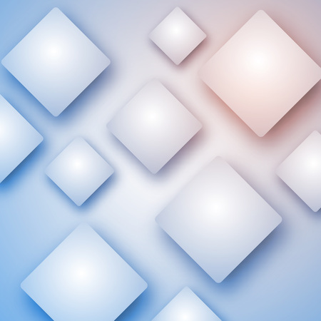 Vector Design Overlapping Squares Concept Illustration.のイラスト素材