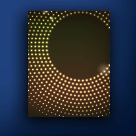 Vector golden dots brochure booklet cover design templates collection with a place for your textのイラスト素材