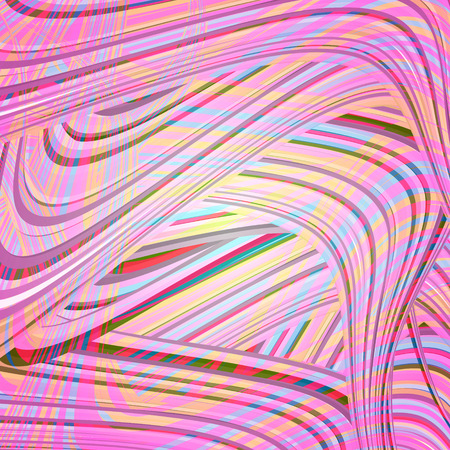 Wavy pattern with abstract featherのイラスト素材