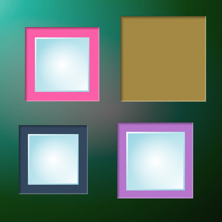 Abstract background of color boxes. Template for a textのイラスト素材