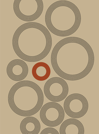 Background de stijl art abstract rounds for a textのイラスト素材