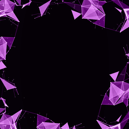 Abstract digital background with cybernetic particlesのイラスト素材