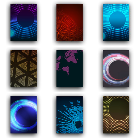 Templates. Design Set of Web, Mail, Brochures.のイラスト素材