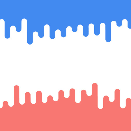 Abstract colorful red and blue liquid curvy shape for text and imagesのイラスト素材