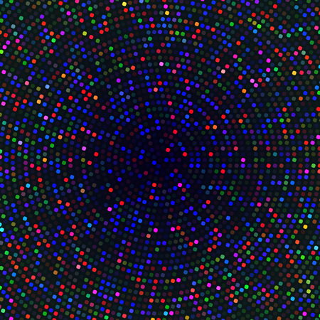 red halftone background vector. red green and blue circle of halftone.のイラスト素材