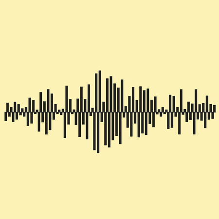 Sound waves illustartion.のイラスト素材