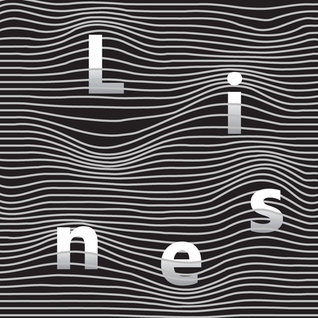 Wavy pattern with linesのイラスト素材