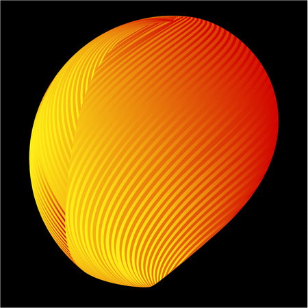 Abstract 3d background with half sphereのイラスト素材