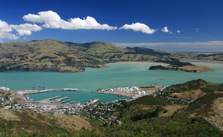 Lyttelton Port of Christchurchの写真素材