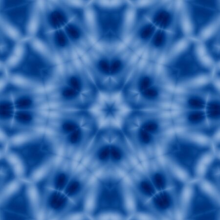 Classic Blue kaleidoscope geometrical ornament abstract background. Trendy color concept of the year. 2020 trendの写真素材