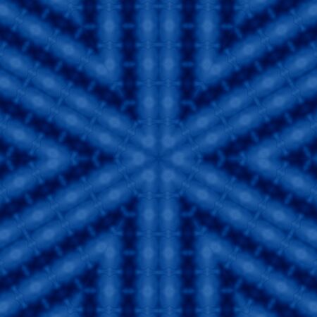 Classic Blue kaleidoscope geometrical ornament abstract background. Trendy color concept of the year. 2020 trendの写真素材