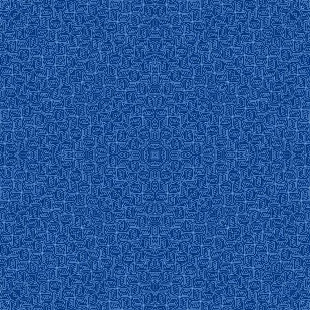 Classic Blue kaleidoscope geometrical ornament abstract background. Trendy color concept of the year. 2020 trendの写真素材