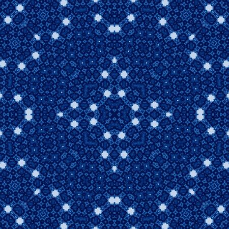 Classic Blue kaleidoscope geometrical ornament abstract background. Trendy color concept of the year. 2020 trendの写真素材