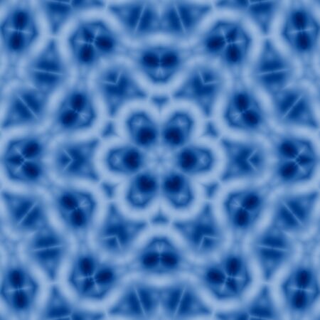 Classic Blue kaleidoscope geometrical ornament abstract background. Trendy color concept of the year. 2020 trendの写真素材
