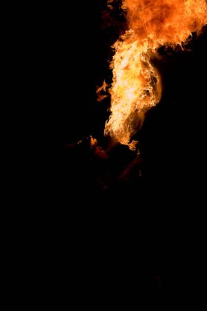 Fakir with fireの写真素材