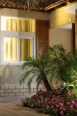 Country cottages. Luxury home with gardenの写真素材