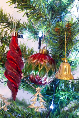 Decorated christmas tree の写真素材