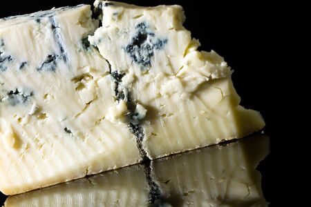 Piece gorgonzola cheeseの写真素材