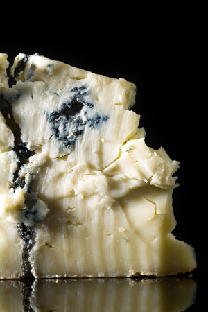 Piece gorgonzola cheeseの写真素材