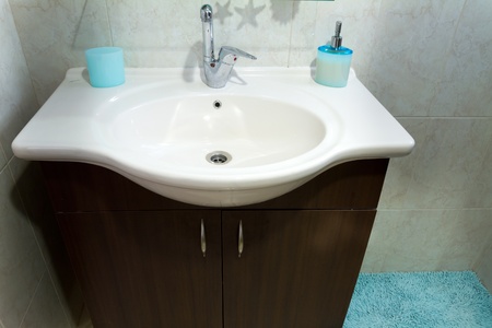 Interior design of a bathroomの写真素材