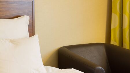 Bedroom modern design with furnishingsの写真素材