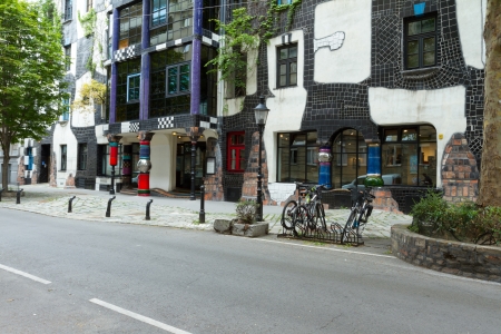 Hundertwasser s Kunst Haus in Vienna  Austriaのeditorial素材