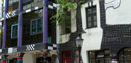 Hundertwasser s Kunst Haus in Vienna  Austriaのeditorial素材