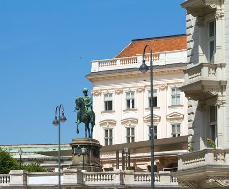 Architecture of Vienna - cityscape of Austrian capital city.のeditorial素材