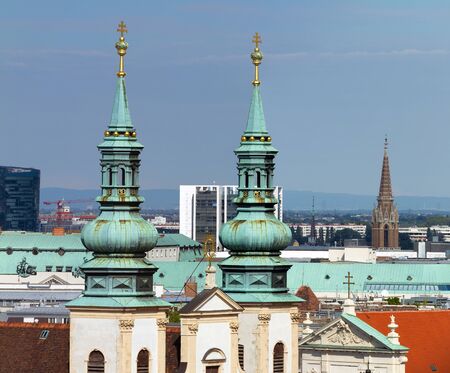  View of Vienna from Stephansdom - cityscape of Austrian capital city.の写真素材
