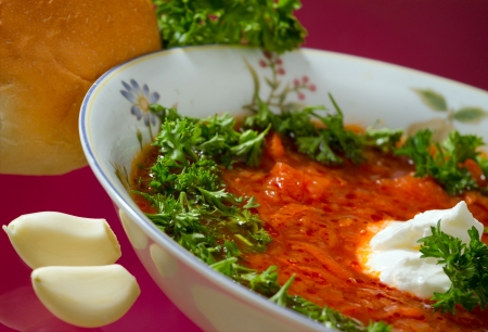  Borsch  Russian and Ukrainian red soup の写真素材