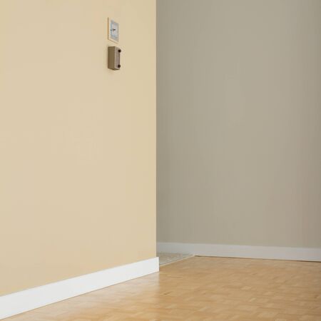 Empty Living Room in a new apartmentの写真素材