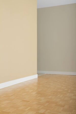 Empty Living Room in a new apartmentの写真素材