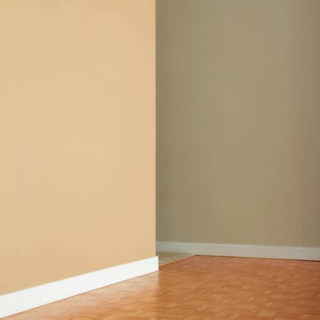 Empty Living Room in a new apartmentの写真素材