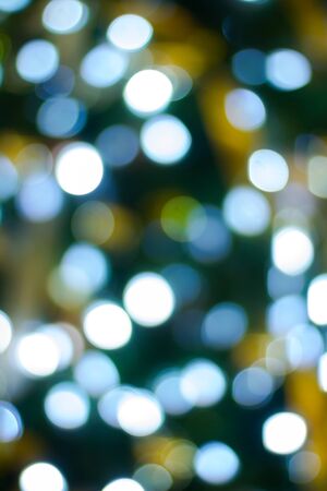 Blurry pattern of colorful decoration lightsの写真素材