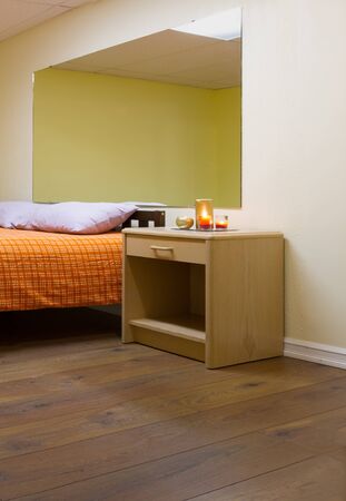 Bedroom Interior design with furnishings in a new house.の写真素材