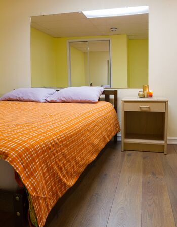 Bedroom Interior design with furnishings in a new house.の写真素材
