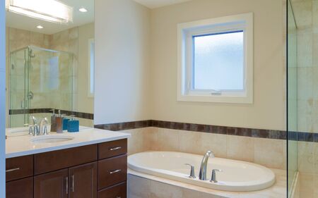Interior design of a bathroom  in new houseの写真素材