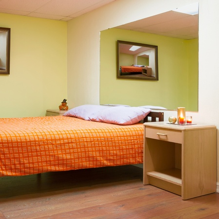 Bedroom Interior design with furnishings in a new house.の写真素材