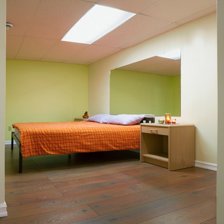 Bedroom Interior design with furnishings in a new house.の写真素材