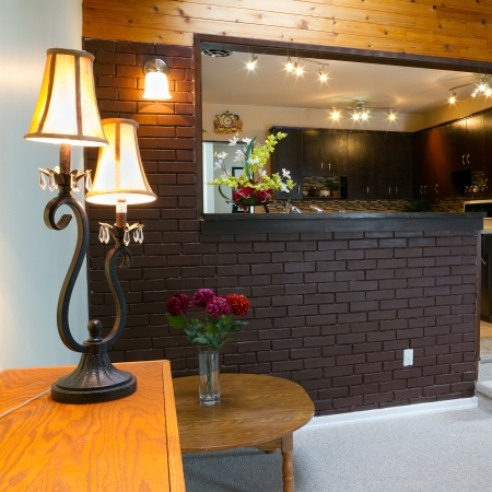 Basement and kitchen Interior design の写真素材