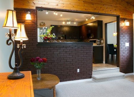 Basement and kitchen Interior design の写真素材