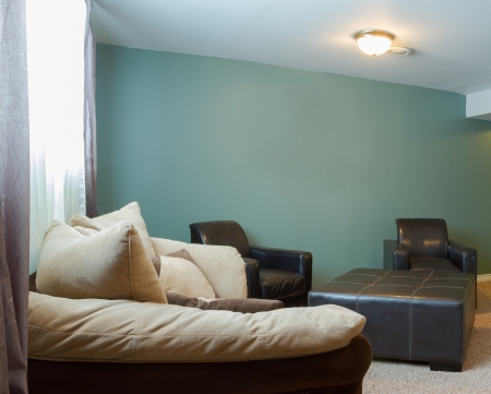 Basement Interior design in a new houseの写真素材