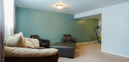 Basement Interior design in a new houseの写真素材