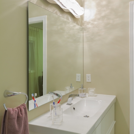 Interior design of a bathroom  in new houseの写真素材