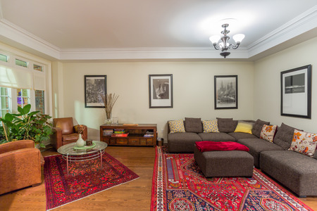 Living Room Interior Design in a new houseの写真素材