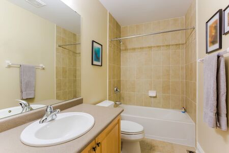 Interior design of a bathroom  in new houseの写真素材