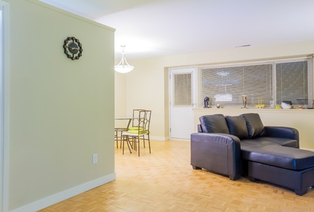 Interior design of Living room in a new apartmentの写真素材