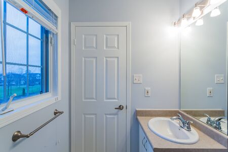 Interior design of a bathroom  in new hotelの写真素材